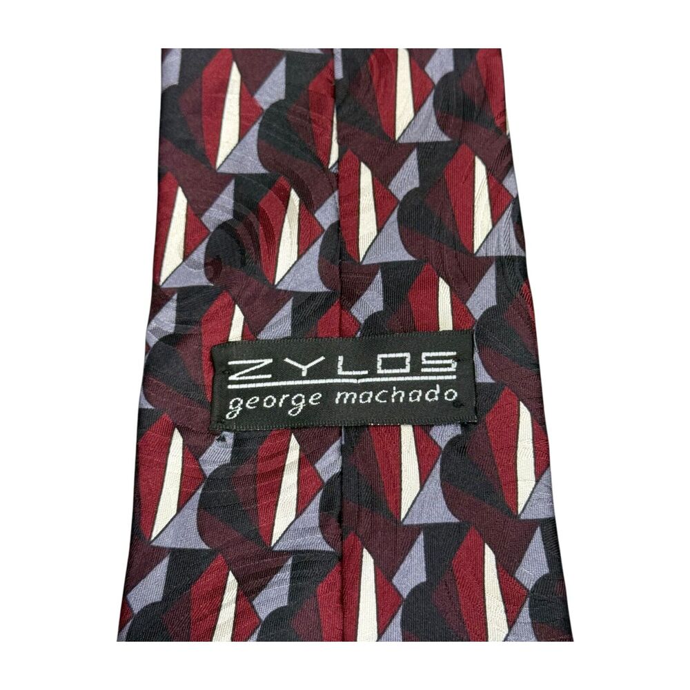 Zylos George Machado & Elizabeth Nell Mens Necktie Silk Multi Patterned Lot of 3 - Picture 4 of 9